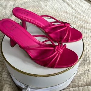 Women's Lady Mule Magenta Heels from A New Day